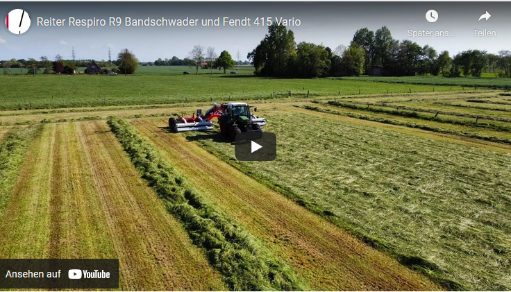 Reiter RESPIRO R9 Bandschwader im Einsatz