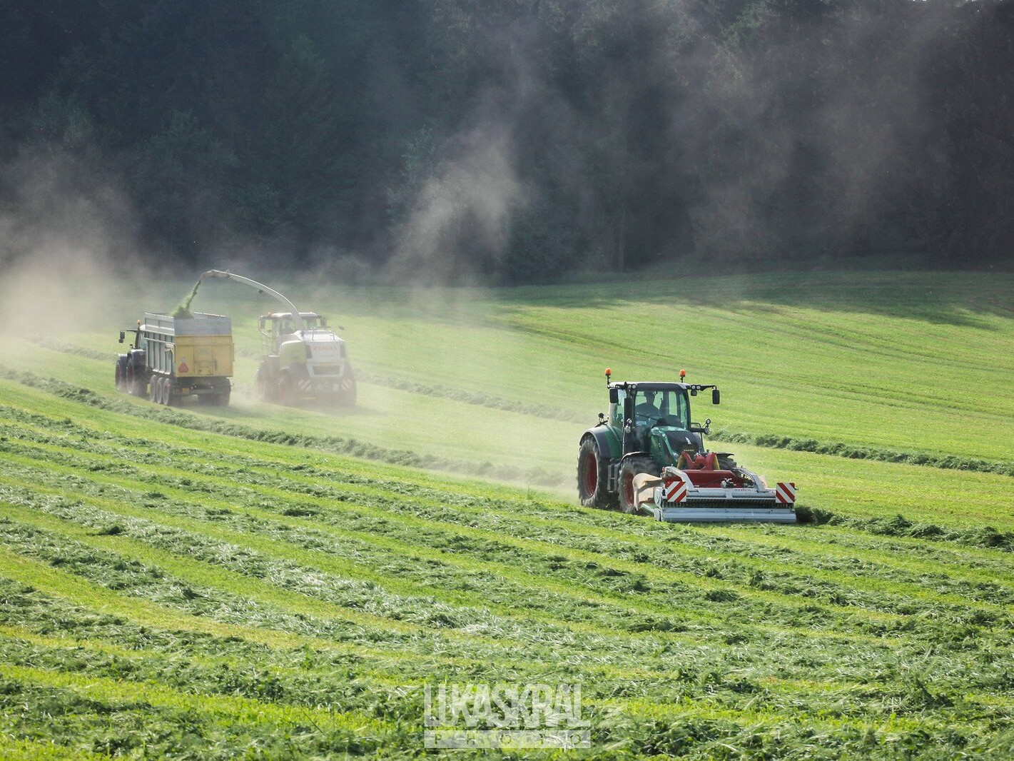 Reiter RESPIRO R3 belt rake at the work